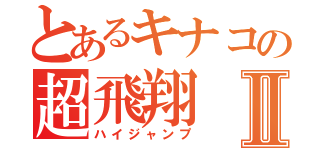 とあるキナコの超飛翔Ⅱ（ハイジャンプ）