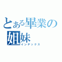 とある畢業の姐妹（インデックス）