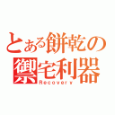 とある餅乾の禦宅利器（Ｒｅｃｏｖｅｒｙ）