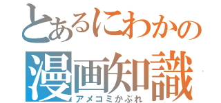 とあるにわかの漫画知識（アメコミかぶれ）