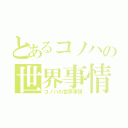 とあるコノハの世界事情（コノハの世界事情）