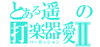 とある遥の打楽器愛Ⅱ（パーカッション）