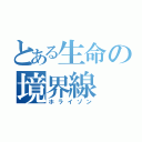 とある生命の境界線（ホライゾン）