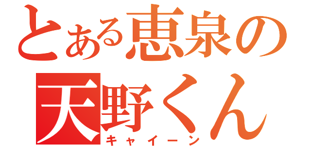 とある恵泉の天野くん（キャイーン）