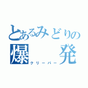 とあるみどりの爆  発（クリーパー）