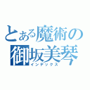 とある魔術の御坂美琴（インデックス）