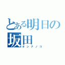 とある明日の坂田（オンナノコ）