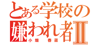 とある学校の嫌われ者Ⅱ（小畑　春菜）