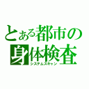 とある都市の身体検査（システムスキャン）