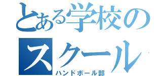 とある学校のスクール（ハンドボール部）