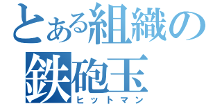 とある組織の鉄砲玉（ヒットマン）