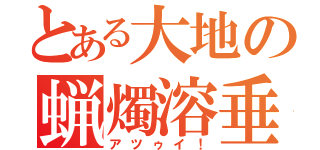 とある大地の蝋燭溶垂（アツゥイ！）