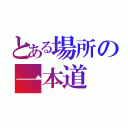 とある場所の一本道（）