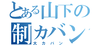 とある山下の制カバン（大カバン）