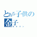 とある子供の金子（カネゴン）