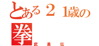 とある２１歳の拳（武勇伝）