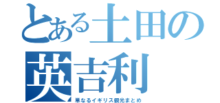 とある土田の英吉利（単なるイギリス観光まとめ）