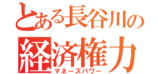 とある長谷川の経済権力（マネーズパワー）