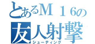 とあるＭ１６の友人射撃（シューティング）