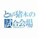 とある猪木の試合会場（プロレスリング）