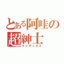 とある阿哇の超紳士（インデックス）