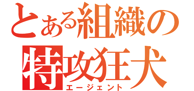 とある組織の特攻狂犬（エージェント）