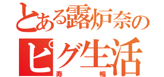 とある露炉奈のピグ生活（寿暢）