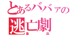 とあるババァの逃亡劇（魯迅）