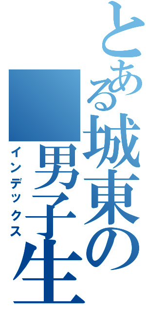 とある城東の　男子生（インデックス）