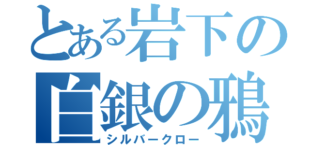 とある岩下の白銀の鴉（シルバークロー）