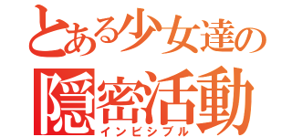 とある少女達の隠密活動（インビシブル）