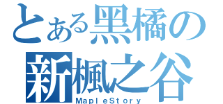 とある黑橘の新楓之谷（ＭａｐｌｅＳｔｏｒｙ）