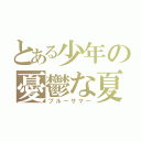 とある少年の憂鬱な夏（ブルーサマー）