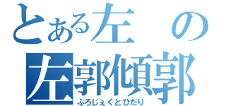 とある左の左郭傾郭（ぷろじぇくとひだり）