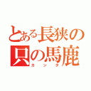 とある長狭の只の馬鹿（カンタ）