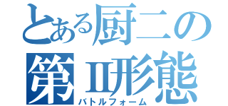 とある厨二の第Ⅱ形態（バトルフォーム）