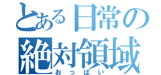 とある日常の絶対領域（おっぱい）