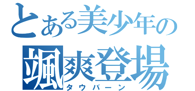 とある美少年の颯爽登場（タウバーン）