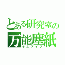 とある研究室の万能塵紙（キムワイプ）