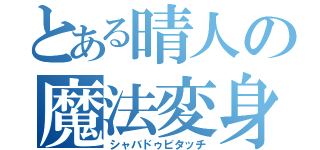 とある晴人の魔法変身（シャバドゥビタッチ）