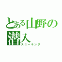 とある山野の潜入（スニーキング）