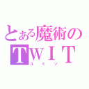 とある魔術のＴＷＩＴＴＥＲ（ユミソ）