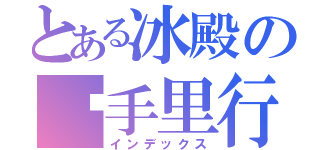 とある冰殿の执手里行（インデックス）