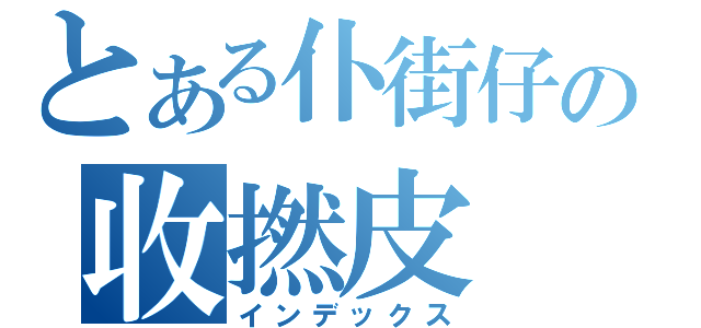 とある仆街仔の收撚皮（インデックス）