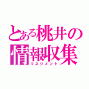 とある桃井の情報収集（マネジメント）