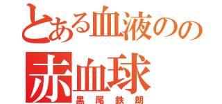 とある血液のの赤血球（黒尾鉄朗）