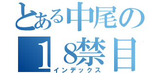 とある中尾の１８禁目録（インデックス）