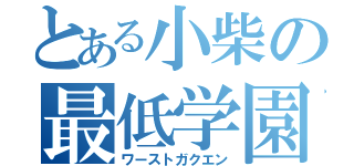 とある小柴の最低学園（ワーストガクエン）