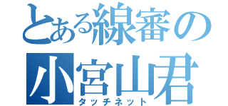 とある線審の小宮山君（タッチネット）