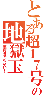 とある超１７号の地獄玉（臆病者でもない！）